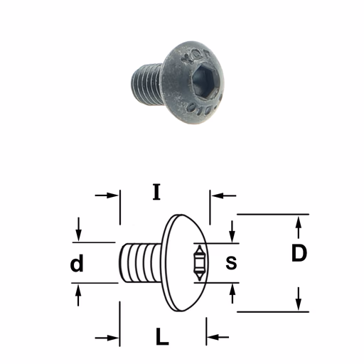 Inbusbout I=8mm d=M5