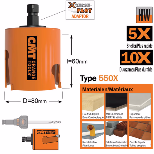 Gatzaag, multi-construct D=80mm L=65mm I=60mm Z4