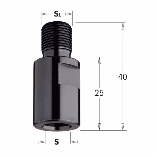 Schroefdraad overgangstuk of verlengstuk S=M10 · 798.101.00