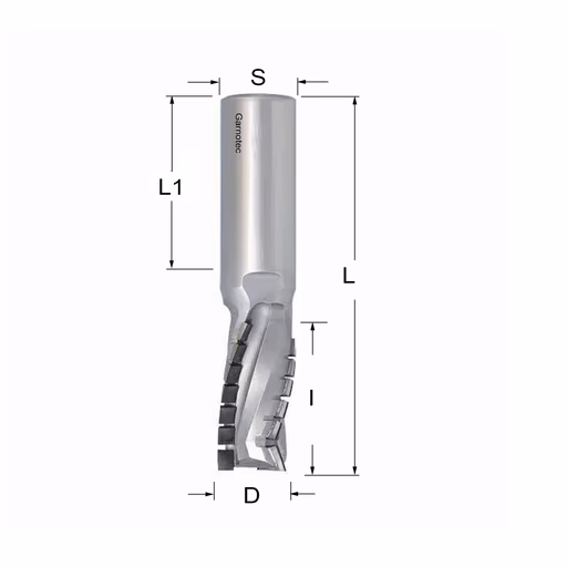 Diamantfrees negatieve PCD Z3+1 Turbo D=20mm L=93mm I=35mm (19+1 PCD)