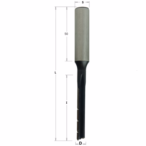 Langgatboor, rechts D=6mm S=13mm L=105mm I=50mm