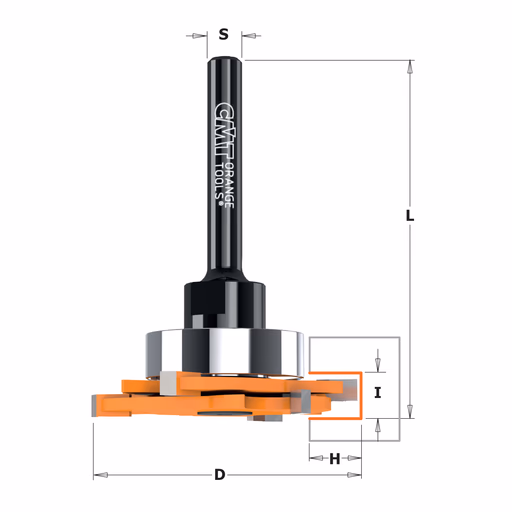 Schijffrees voor Striplox" Miniverbinders", HW D=47,6mm S=1/4"