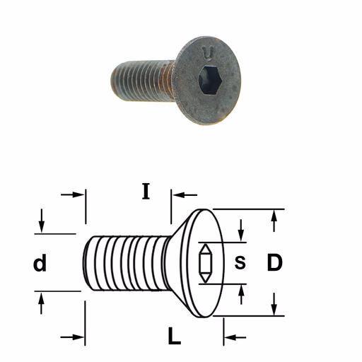 Conische D=10mm S=3mm L=16mm I=12mm