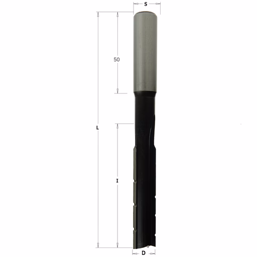 Langgatboor, rechts D=16mm S=13mm L=155mm I=100mm