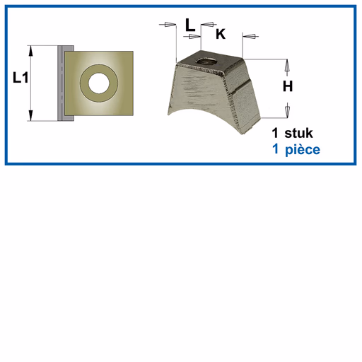 Spanblok L1=9,4mm K=11mm