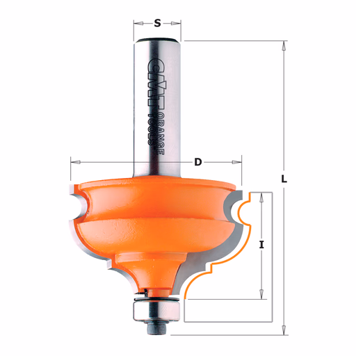 Universele frees met kogellager, HW D=47,5mm L=77,4mm I=28,5mm