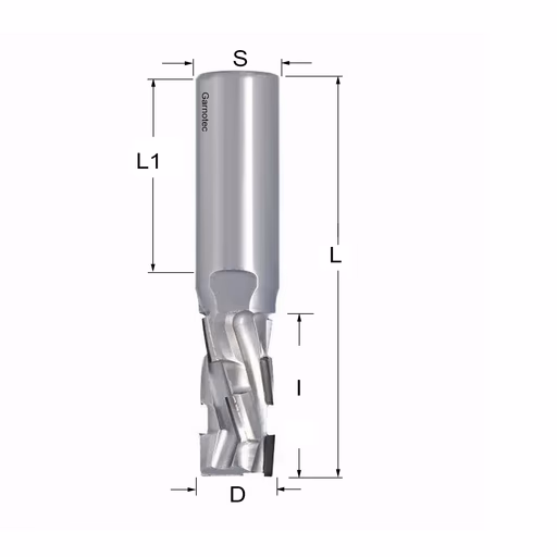 Diamantfrees PCD Z2+2 Nesting D=18mm L=97mm I=35mm (8 PCD+1 HM)