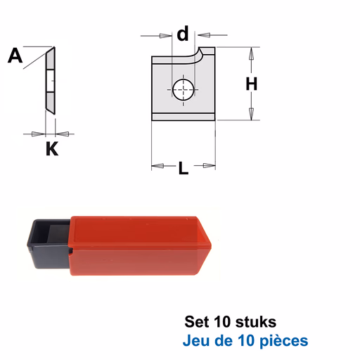 HWM wisselmessen (per 10 st.) L=19,6mm H=15,2mm R=3mm d=4mm · S790.196.15.LR3