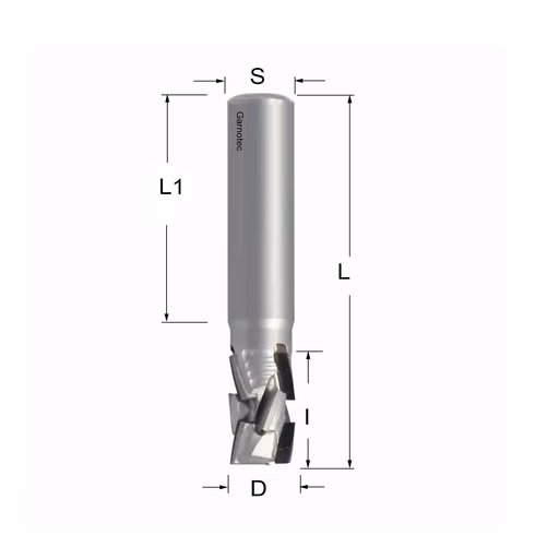 Diamantfrees positieve PCD Z3+3 Nesting FAST D=12mm L=65mm I=19mm (8+1 PCD)