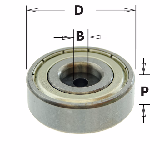 Standaard kogellager D=34,9mm B=4,76mm P=11,5mm