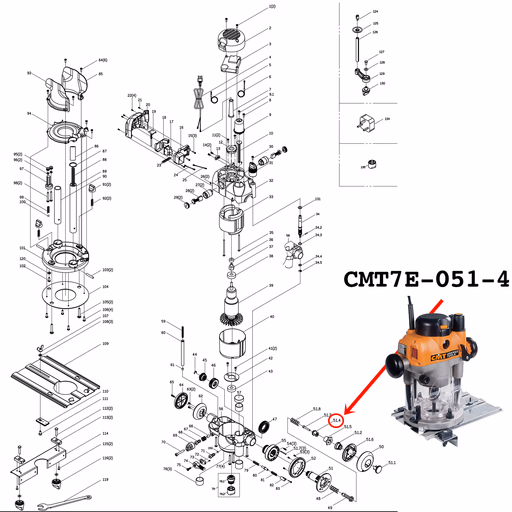 51.4_PLUNGE HANDLE ROTOR (2400 W)