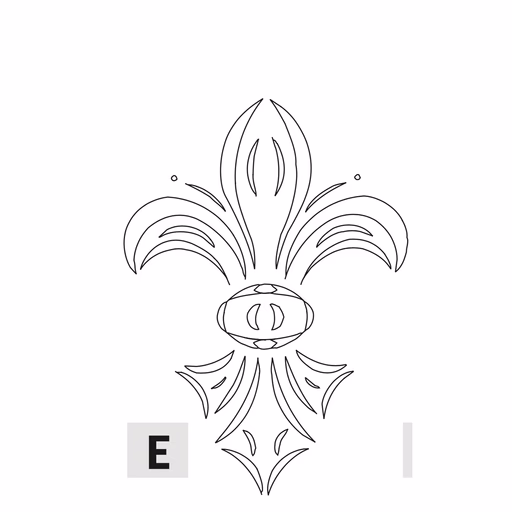 E-Deur Fleur-de-Lys L=250mm