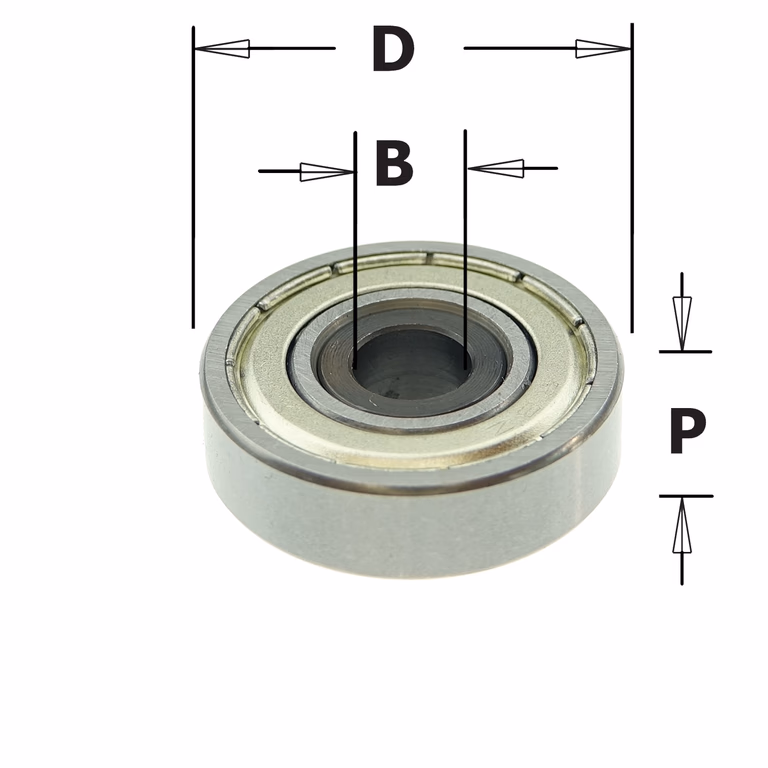 Standaard kogellager D=28,5mm B=8mm P=8,5mm