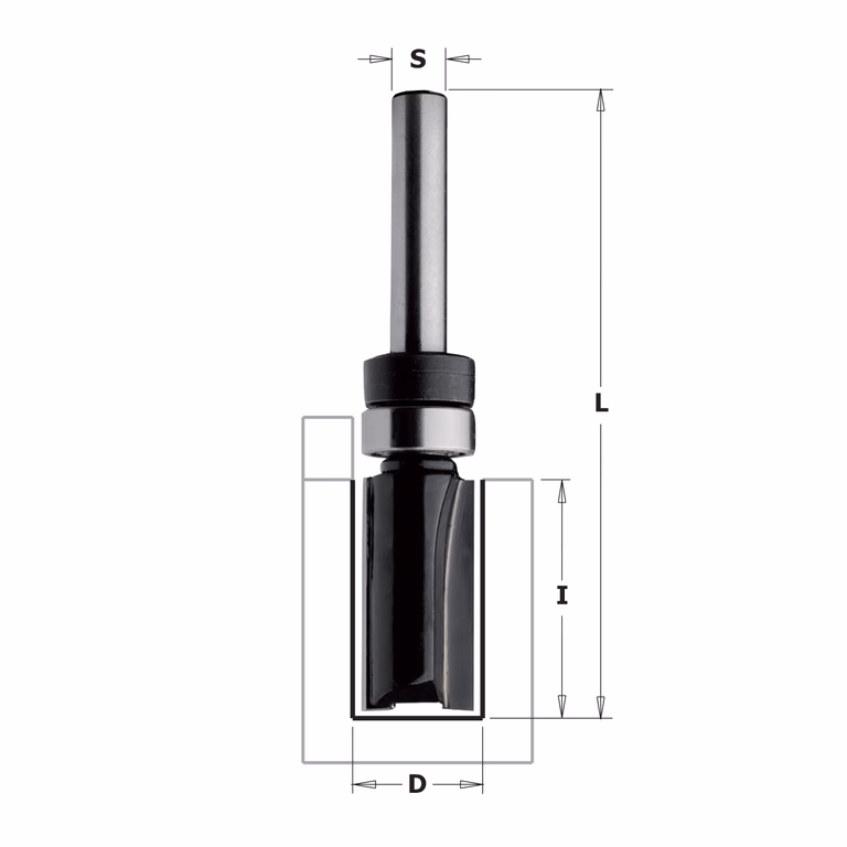 Rechte bovenfrees (contractor) , HW D=16mm L=56mm I=25,4mm Z2 · K911-160B