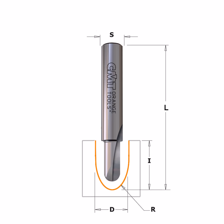 Bolle radiusfrees, HWM D=6mm S=8mm I=12,7mm R=3mm