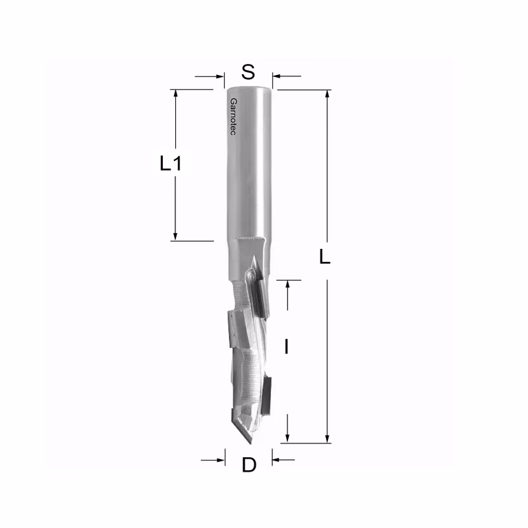 Diamantfrees PCD Z1+1 45° L=91mm I=36mm (4+1 PCD)
