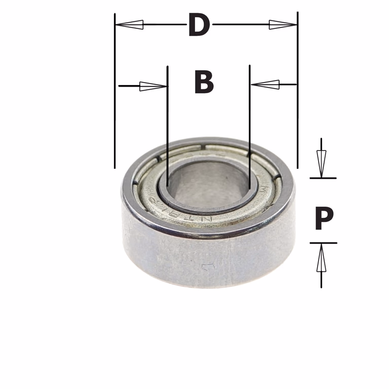 Standaard kogellager D=13mm B=6mm P=5mm