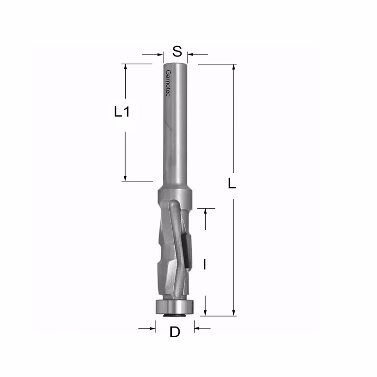 Diamant kantenfrees PCD Z1 S=8mm L=82mm L1=50mm