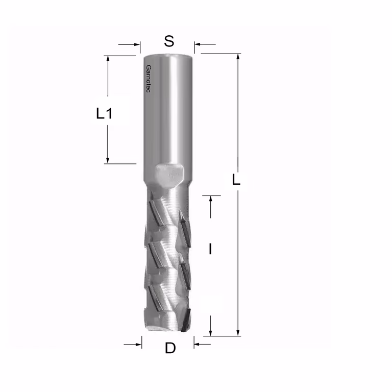 Diamantfrees PCD Z2+2 Nesting PRO D=20mm S=20mm L=110mm I=52mm