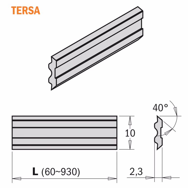Tersa schaafmes HPS 310x10x2,3 · 795.310.10