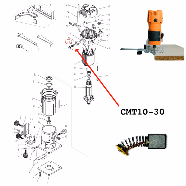 Koolborstels · CMT10-30