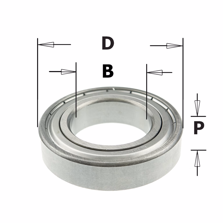 Standaard kogellager D=62mm B=35mm P=14mm