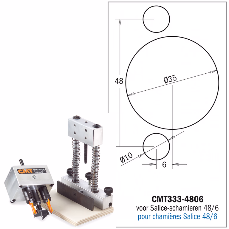 Scharnierboor systeemset · CMT333-4806SET