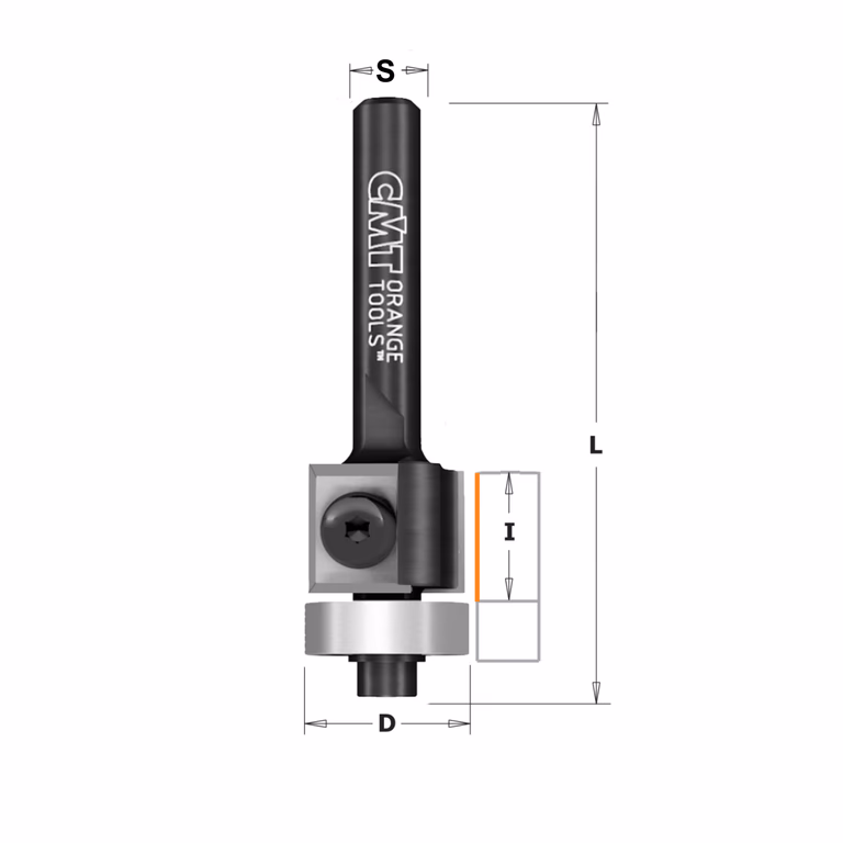 Rechte kantenfrees , HWM D=19mm S=8mm L=57mm I=12mm