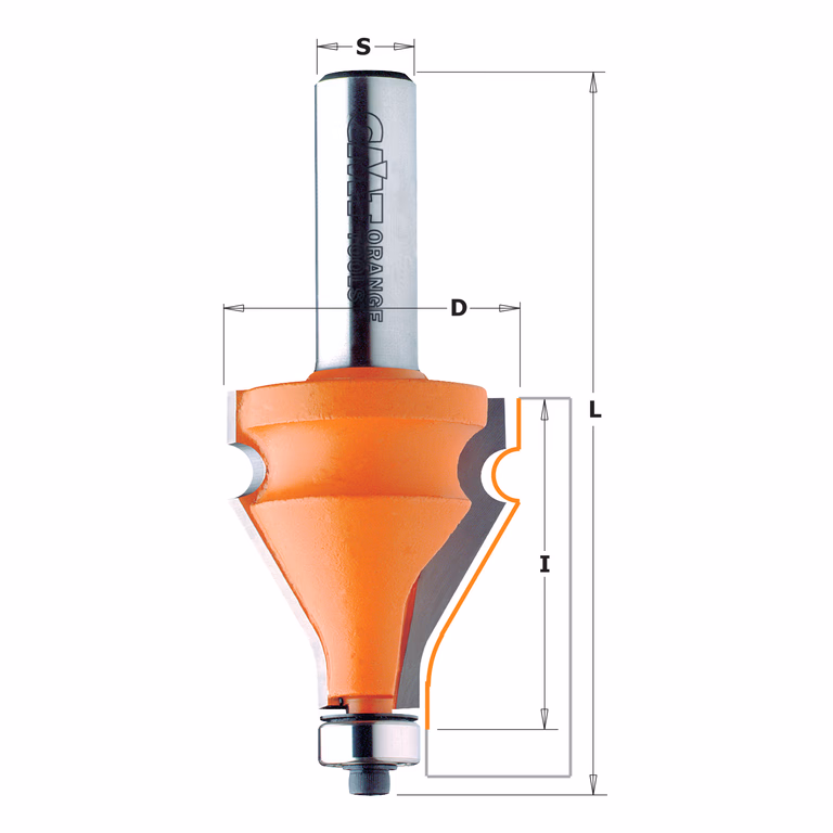 Tafelkant- en handvatfrees, HW D=35mm L=87,3mm I=38mm