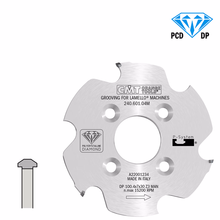 DP groefzaag voor Clamex-P systeem (CNC) D=100,4mm B=30mm