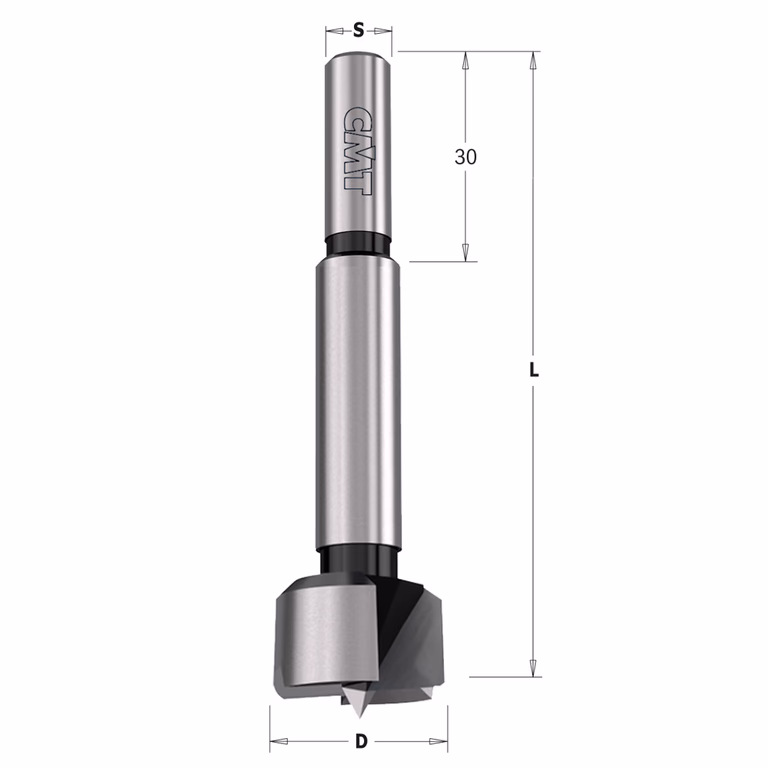 Forstnerboor, rechts L=90mm · 537.222.31