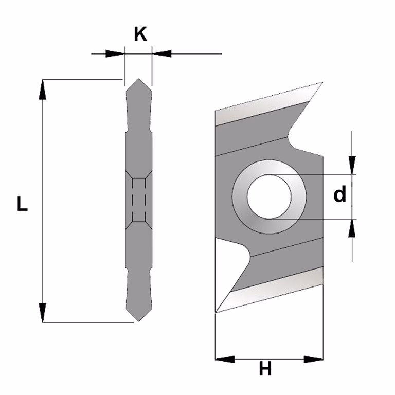 Dubbele groeftand K=4mm · 790.910.A1
