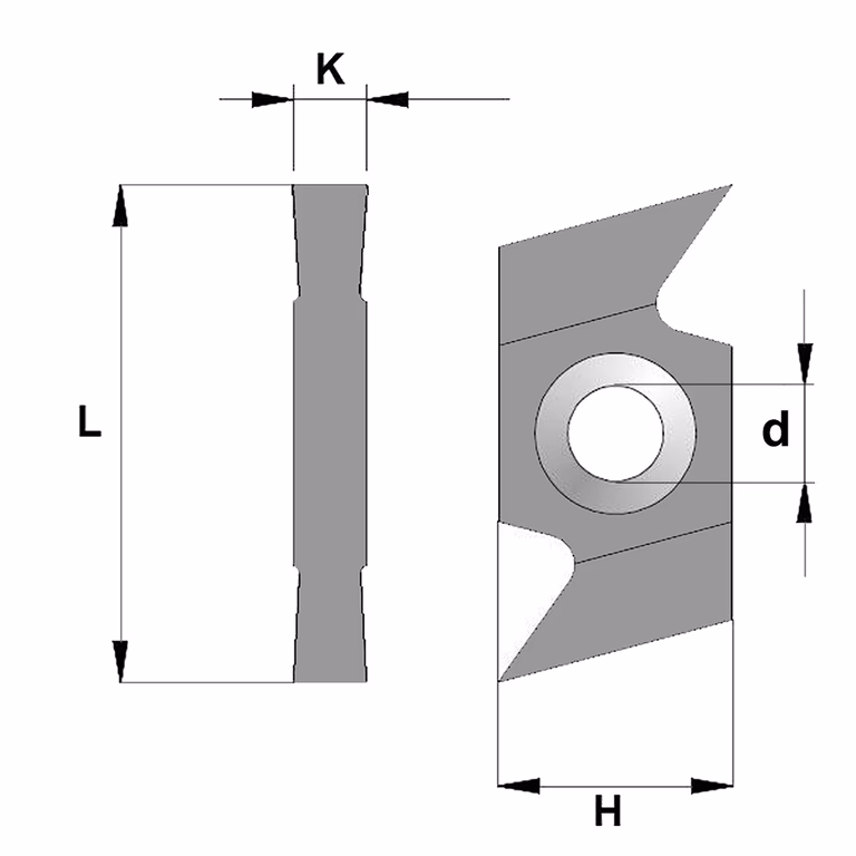 Dubbele groeftand K=3mm