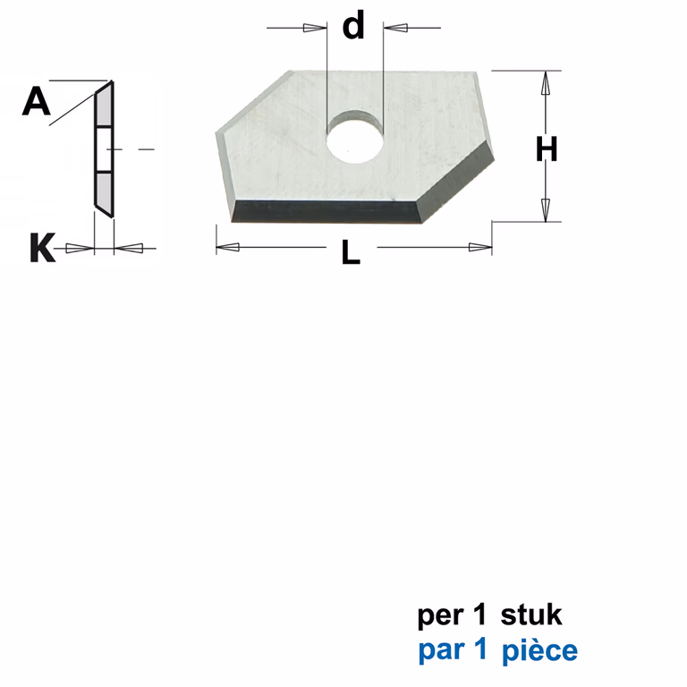 HWM Profielmes voor bossingfrees art. 05104 L=19mm · 790.641.201