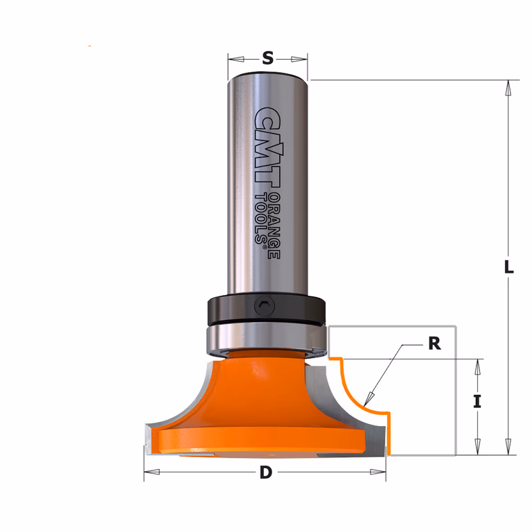 Profielfrees met kogellager, HW D=38mm L=59mm I=14,5mm R=9,5mm · 967.603.11B