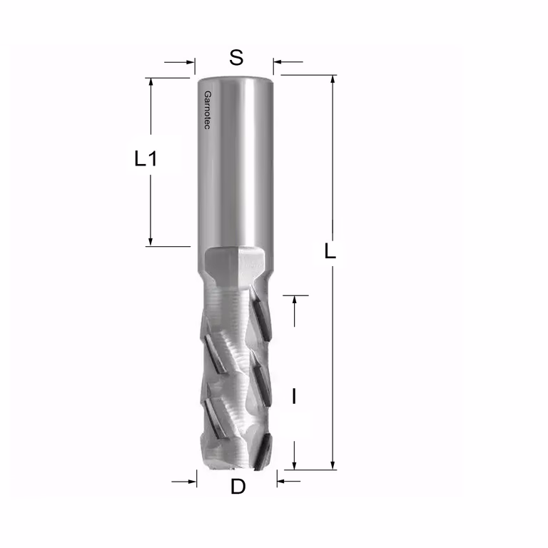 Diamantfrees PCD Z2+2 Nesting PRO D=20mm S=20mm L=105mm I=43mm
