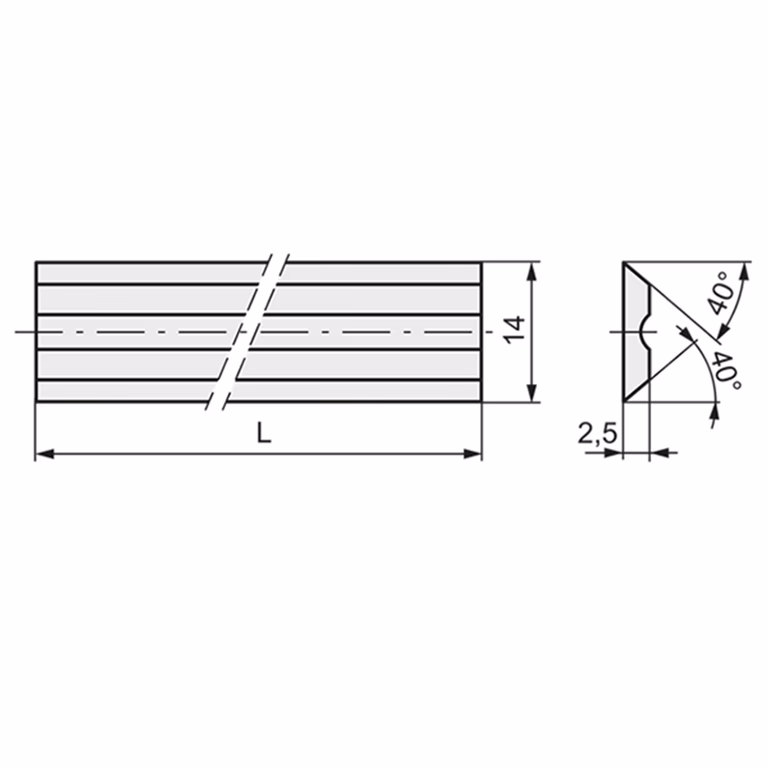Terminus schaafmes HPS 930x14,1x2,5