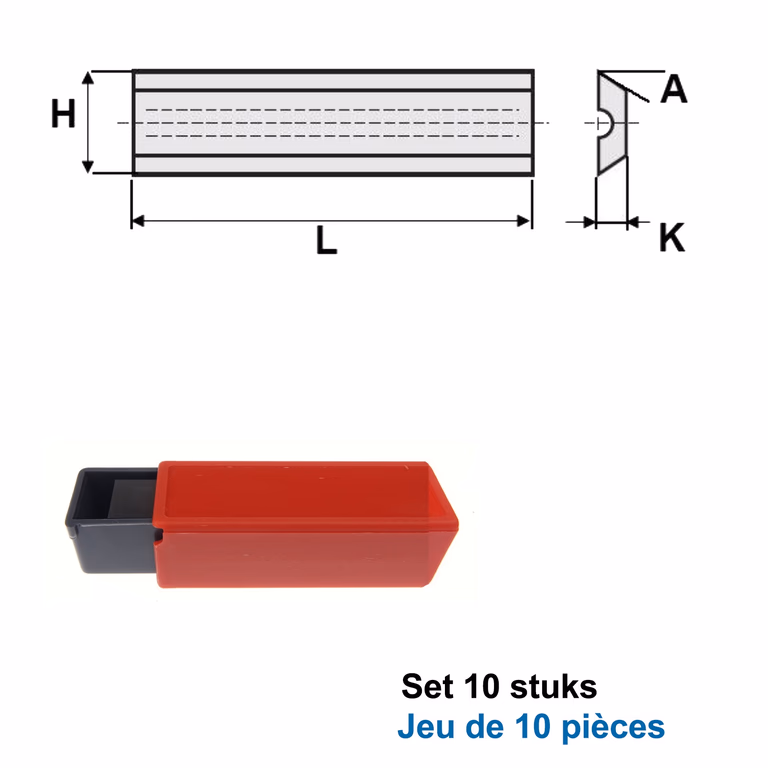 HWM wisselmessen Leitz-Systeem"(per 10 st.)" L=30mm