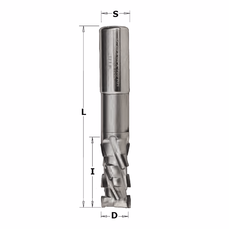 Diamant PCD, slotkastenfrees D=16mm S=16mm L=120mm I=75mm