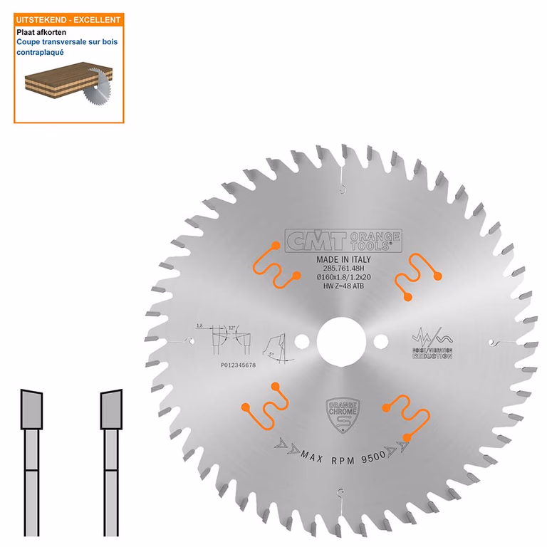 HW afkortcirkelzaag voor draagbare machines D=160mm