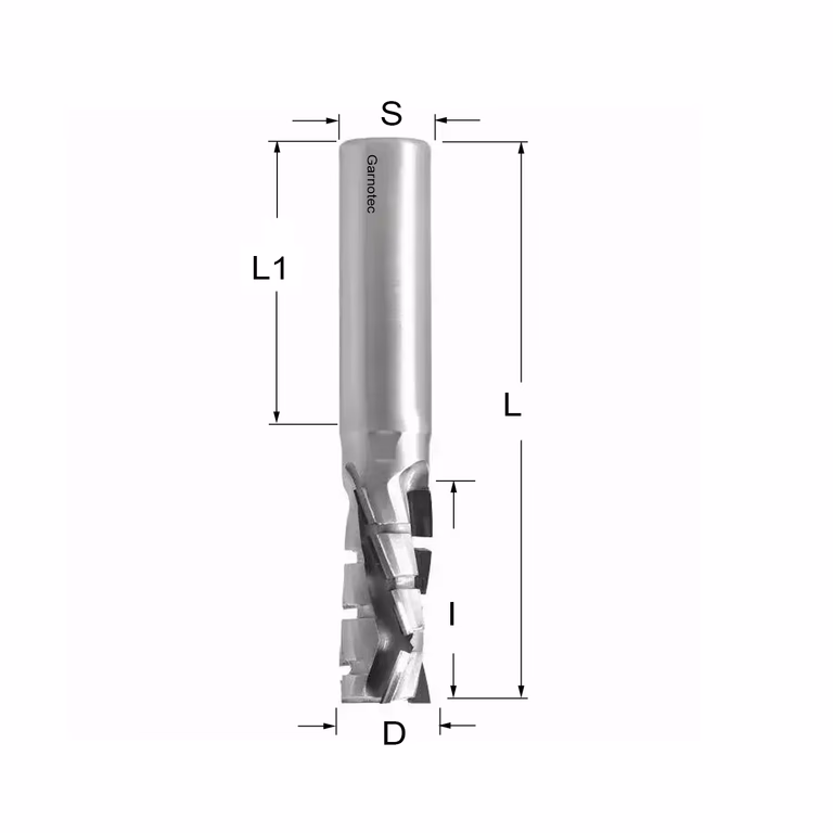 Diamantfrees negatieve PCD Z3+1 Nesting Turbo S=16mm L=95mm I=35mm (11+1 PCD)
