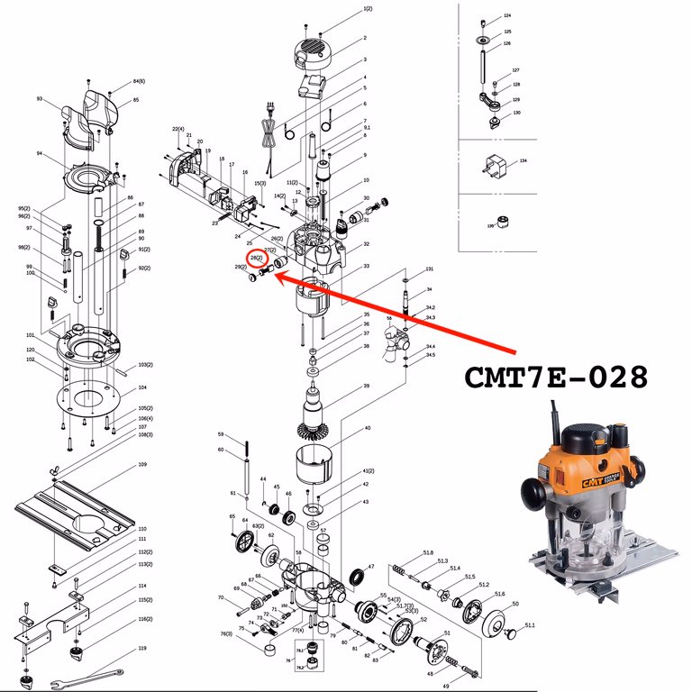 Koolborstels · CMT7E-028