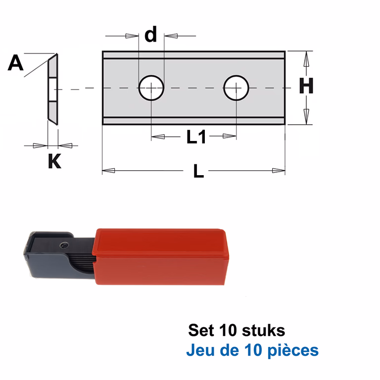 HWM wisselmessen 40mm (per 10 st.) d=4,1mm · 790.400.06