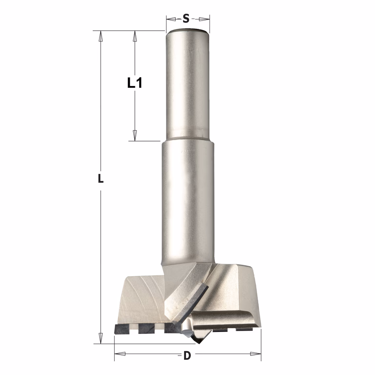 Cilinderkopboor PCD D=25, links L=70mm L1=25mm
