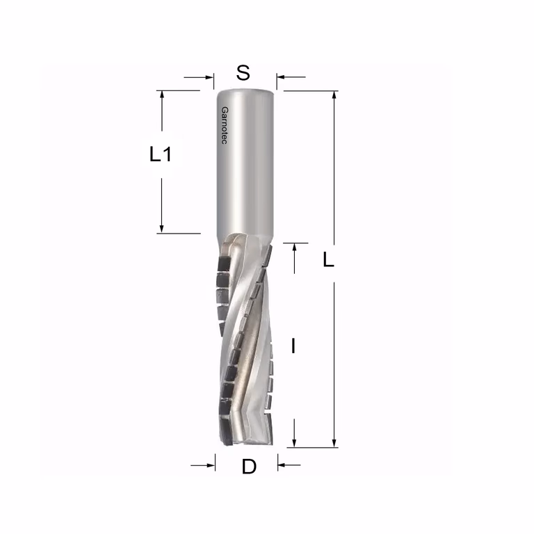 Diamantfrees negatieve PCD Z3+1 Turbo D=20mm L=124mm I=65mm (38+1 PCD) · 143.506.62