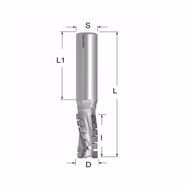 Diamantfrees negatieve PCD Z3+1 Turbo D=16mm L=91mm I=30mm (16+1 PCD)
