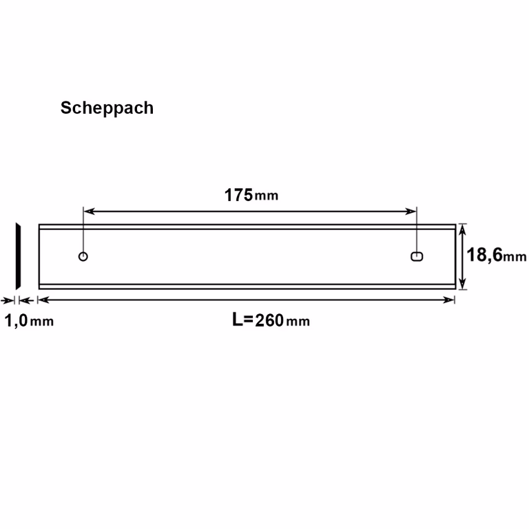 Schaafmes Brück (HS) L=260mm · 795.260.18SC