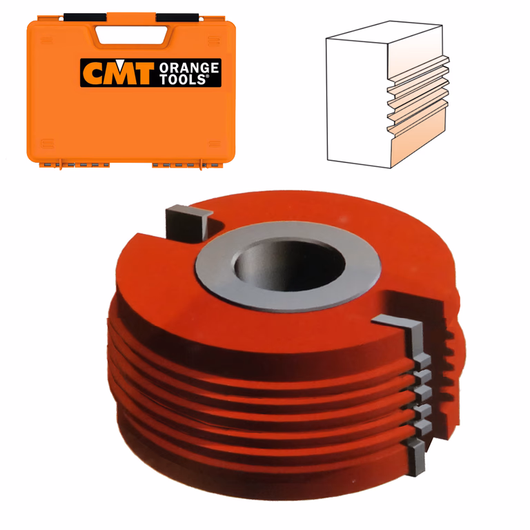 Korte driehoekverlijmfrees in HW D=120mm B=50mm Hd=5mm Z2 · TE503.05.50.Z2