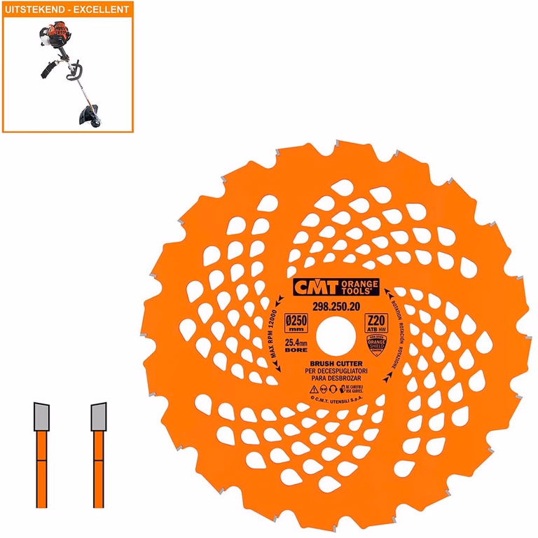 Snoeicirkelzaag met hardmetalen tanden B=25,4mm K=2mm P=1,4mm Z20