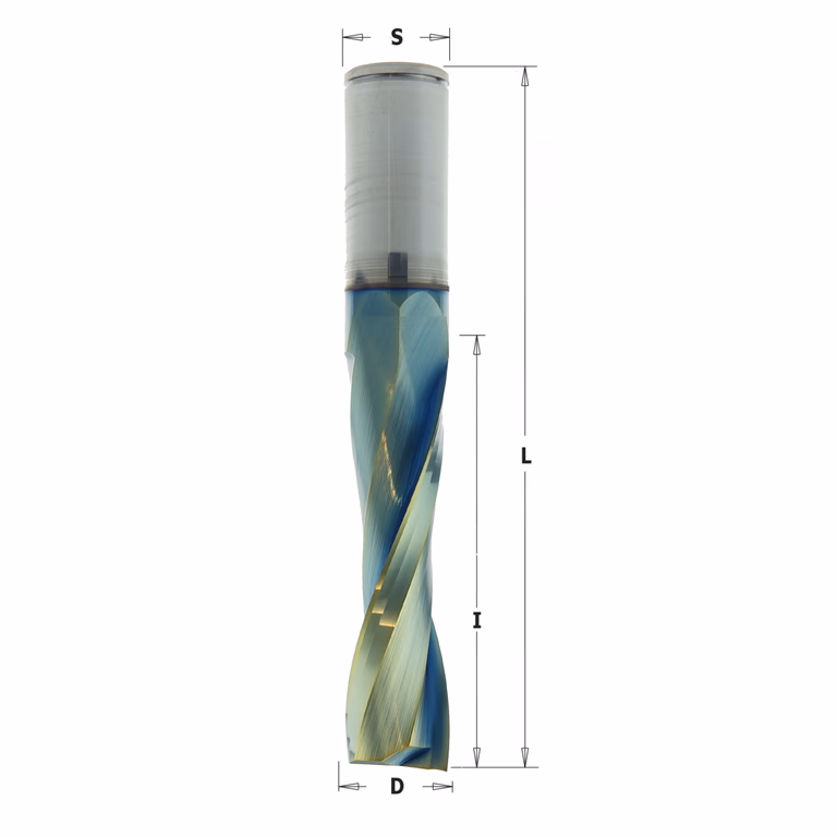 Positieve spiraalfrees, HWM + coating D=16mm S=16mm L=110mm I=62mm · 191.163.41